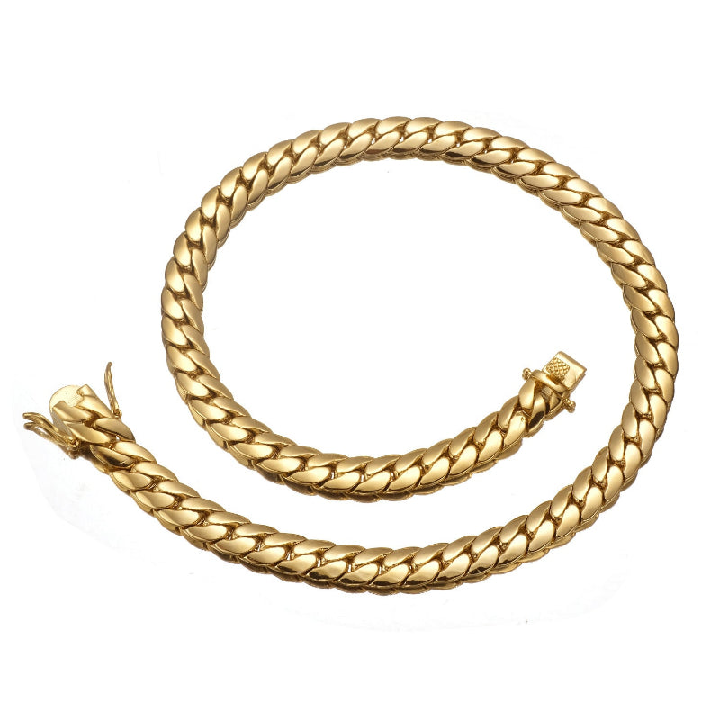 18K Gold Cuban Necklace