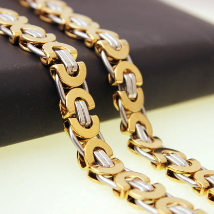 Flat ring clavicle chain