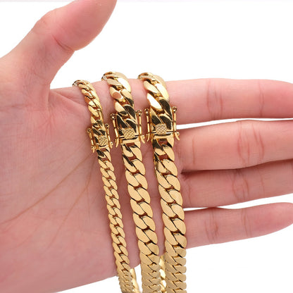 18K Gold Cuban Necklace