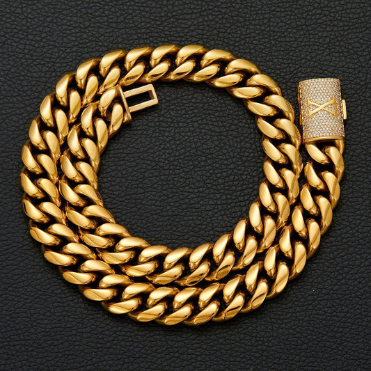 14mm 26-letter Cuban chain