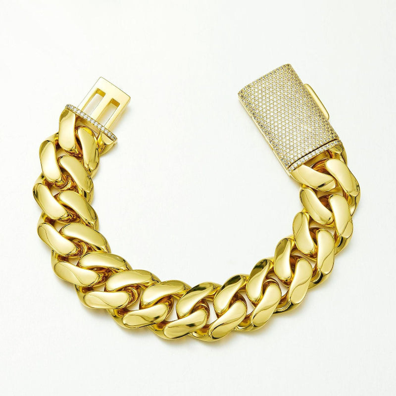 14k Cuban chain necklace