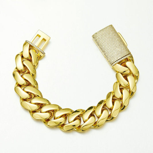 14k Cuban chain necklace