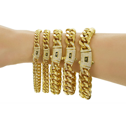 14K Gold Crypto Cuban Chain