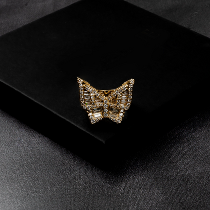 Iced Butterfly Ring