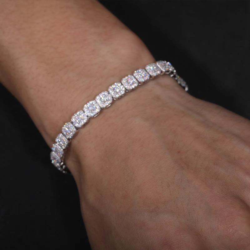 6mm Pyroxene Halo Tennis Bracelet