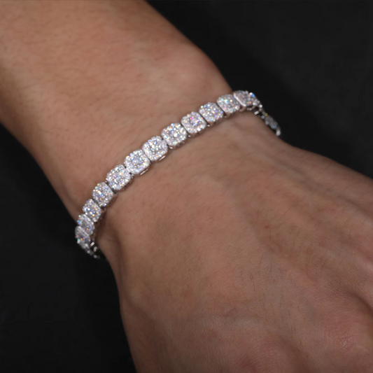 6mm Pyroxene Halo Tennis Bracelet