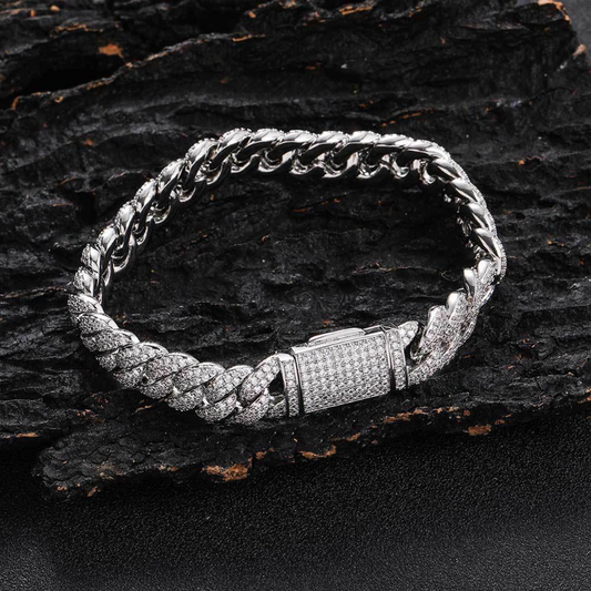 10mm double row zircon bracelet full of diamonds