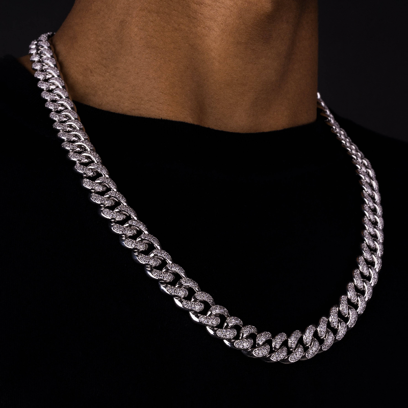 12mm Iced Cuban Chain