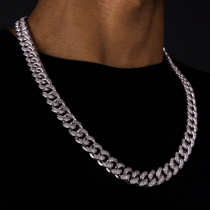12mm Iced Cuban Chain