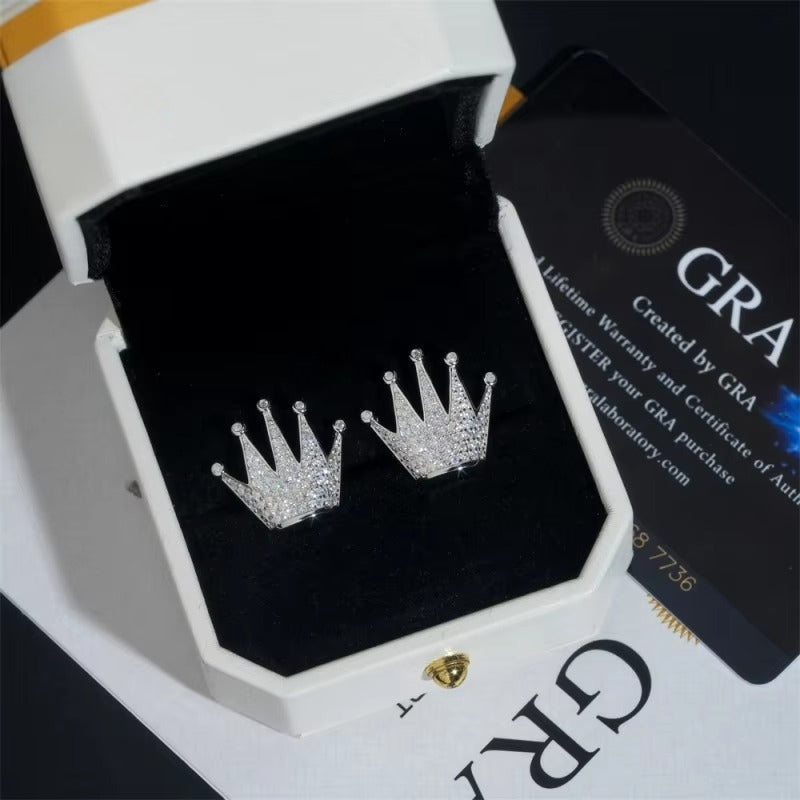 Fashion Icy Moissanite Diamond Earrings