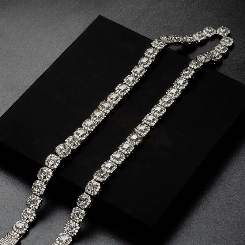 10mm Clustered Tennis Chain