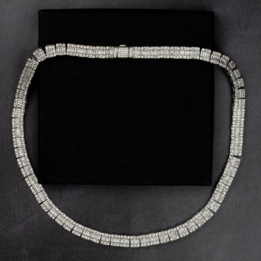 9mm Square Baguette Chain