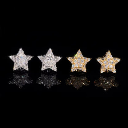 Hot selling five-pointed star silicone earrings