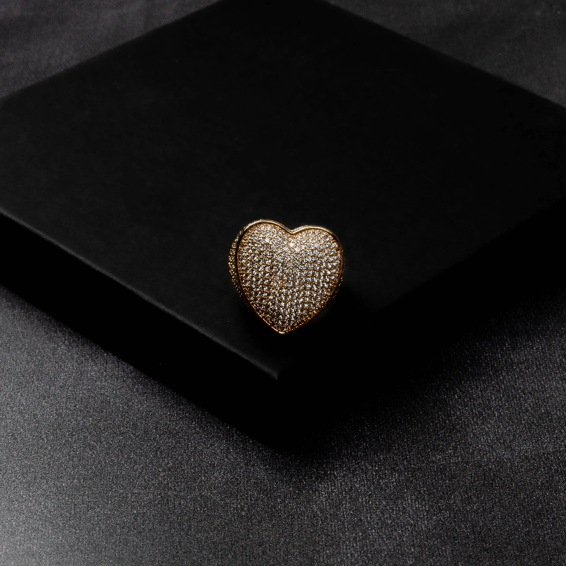 Iced Heart Ring
