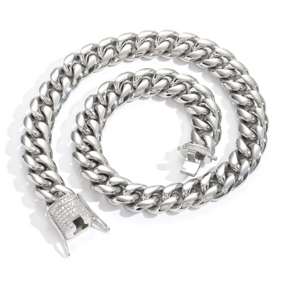 6-16mm 14K Cuban chain