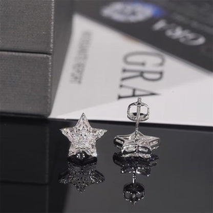 Hot selling five-pointed star silicone earrings