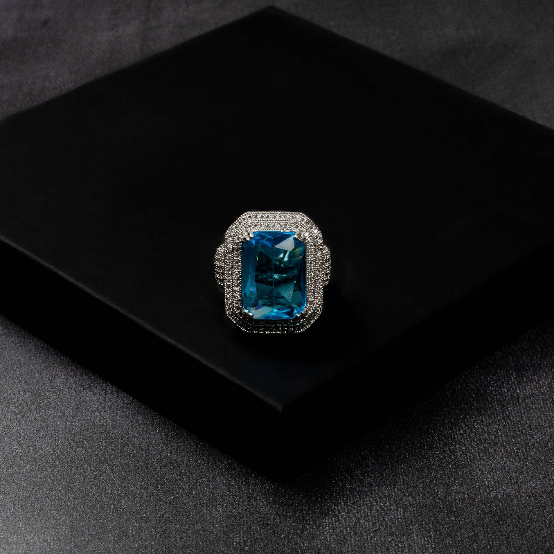 Iced Out Ruby Ring