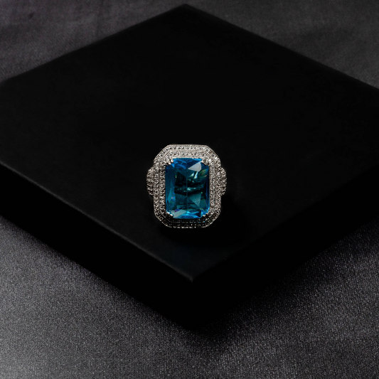 Iced Out Ruby Ring