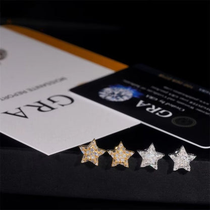 Hot selling five-pointed star silicone earrings