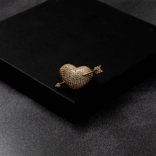 Iced Cupid Arrow Ring