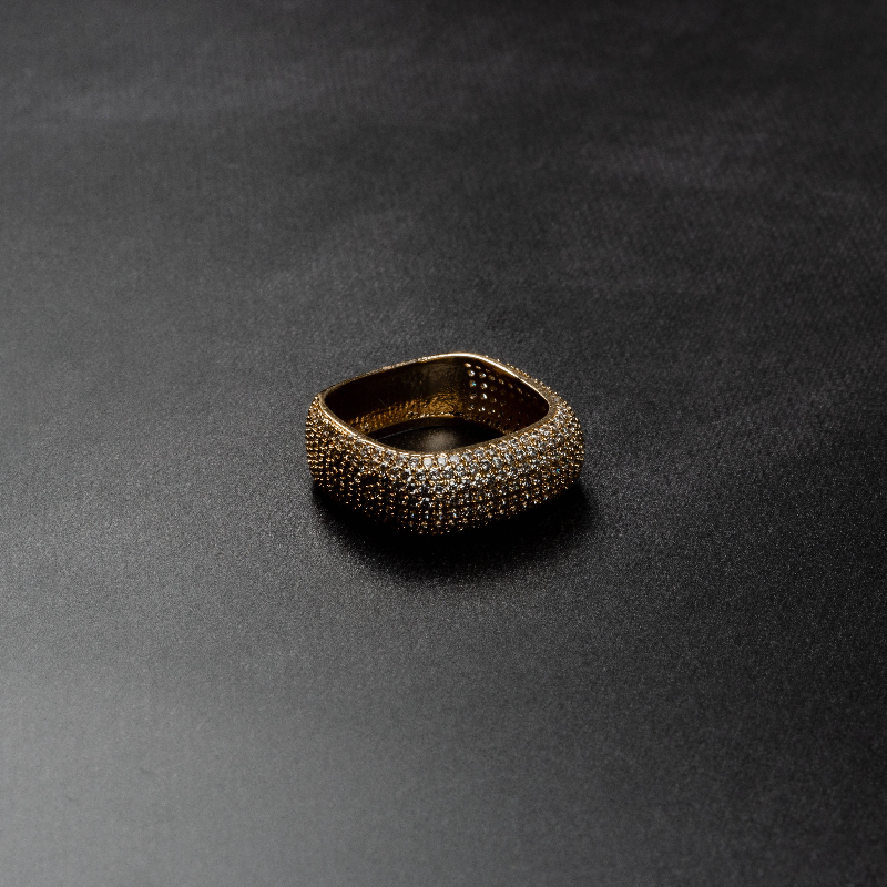 Iced Square Ring