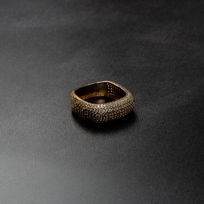 Iced Square Ring