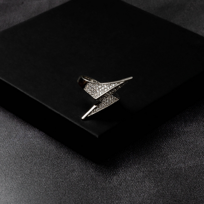 Iced Lightning Ring