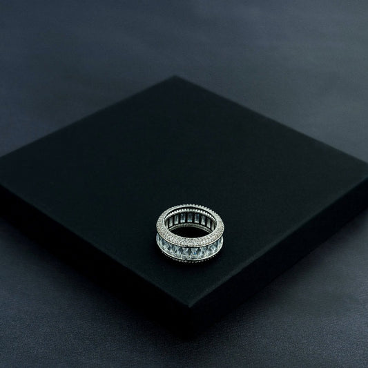 Iced Baguette Ring