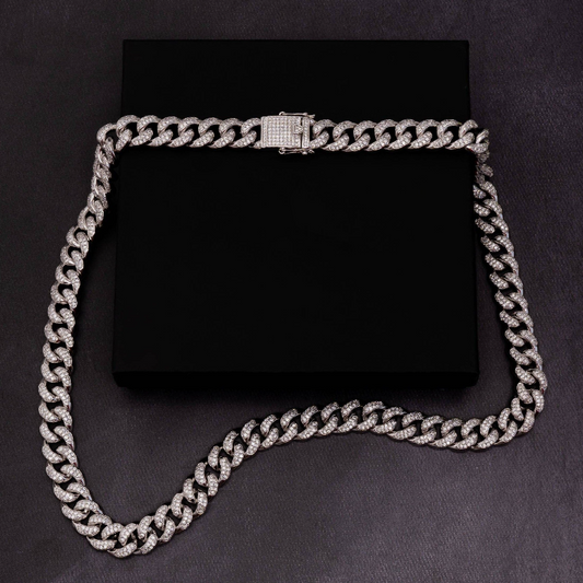 12mm Iced Cuban Chain