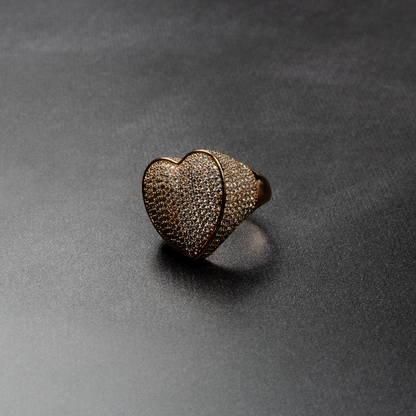 Iced Heart Ring