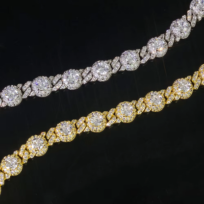 7.5mm ice crystal zircon chain