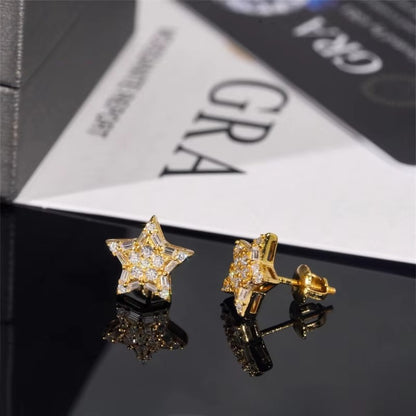 Hot selling five-pointed star silicone earrings