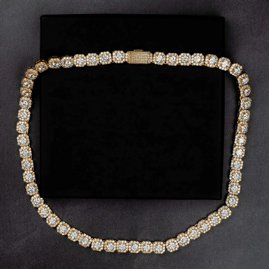10mm Clustered Tennis Chain