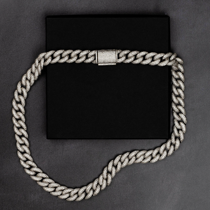 12mm Iced Miami Cuban Chain