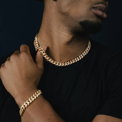 12MM Cuban Chain & Bracelet Bundle