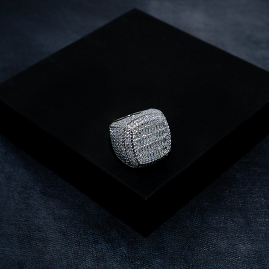 Fully Iced Baguette Ring