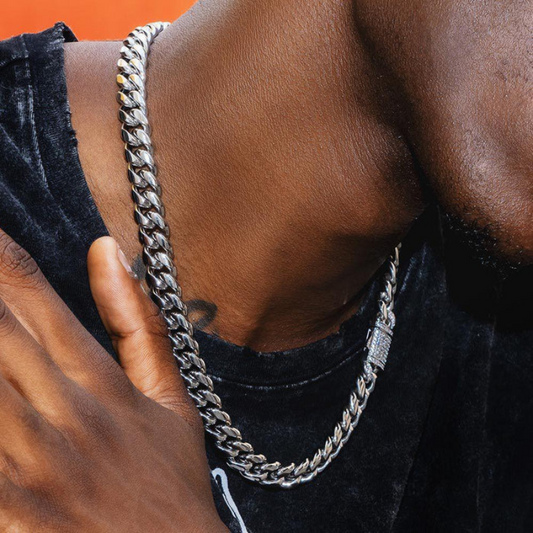 Ice Rime 10 mm  Miami Cuban Chain