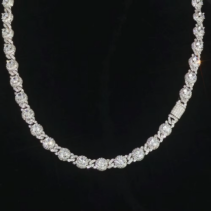 7.5mm ice crystal zircon chain