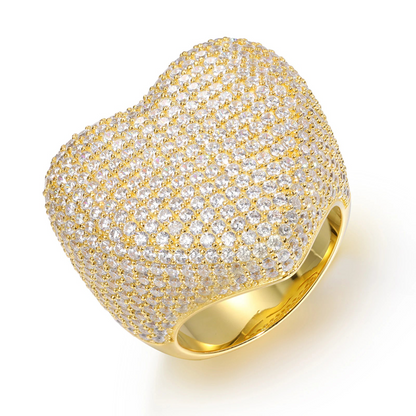Hip Hop Heart VVS Diamond Ring