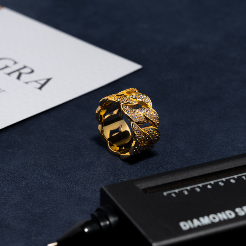 Cuban Ring - Moissanite & S925