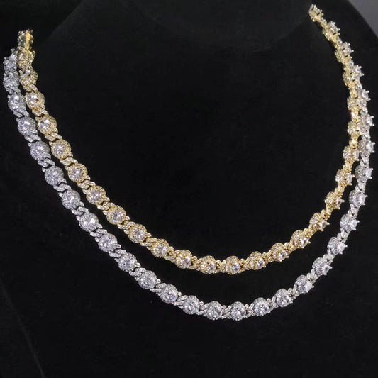 7.5mm ice crystal zircon chain