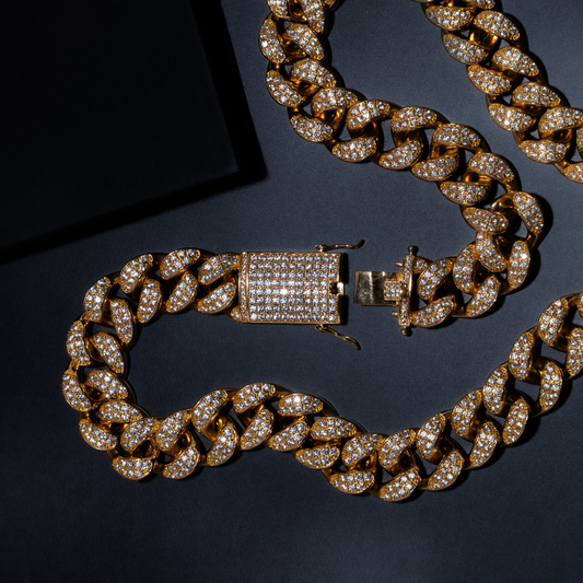 20mm Premium Iced Cuban Chain