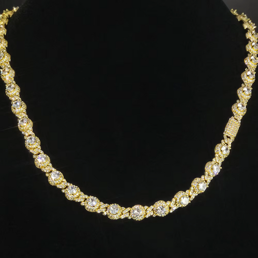 7.5mm ice crystal zircon chain