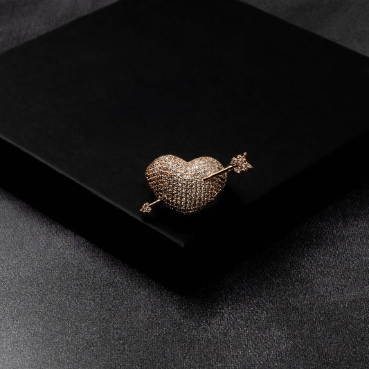 Iced Cupid Arrow Ring