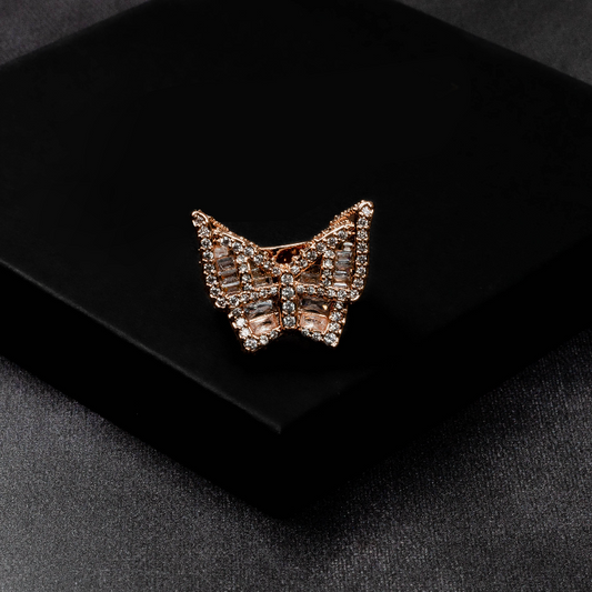 Iced Butterfly Ring