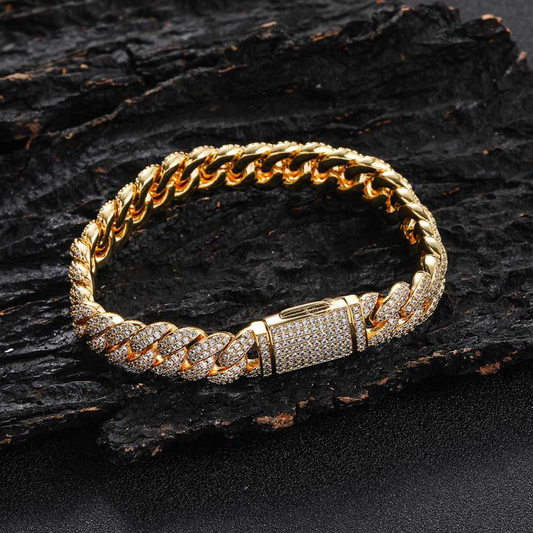 10mm double row zircon bracelet full of diamonds