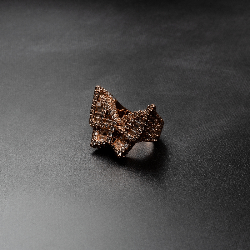 Iced Butterfly Ring
