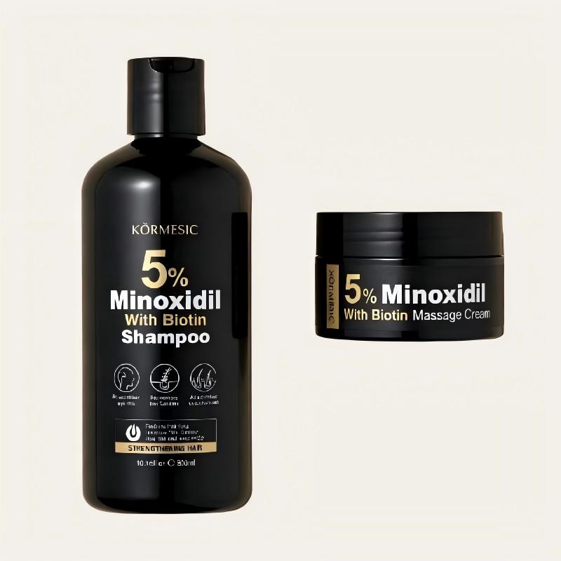 KORMESIC 5% Minoxidil Biotin Scalp Massage Cream | Supports Thicker Hair