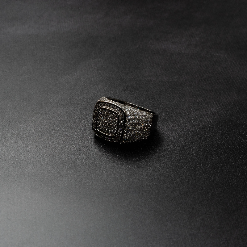 Iced Double Square Ring