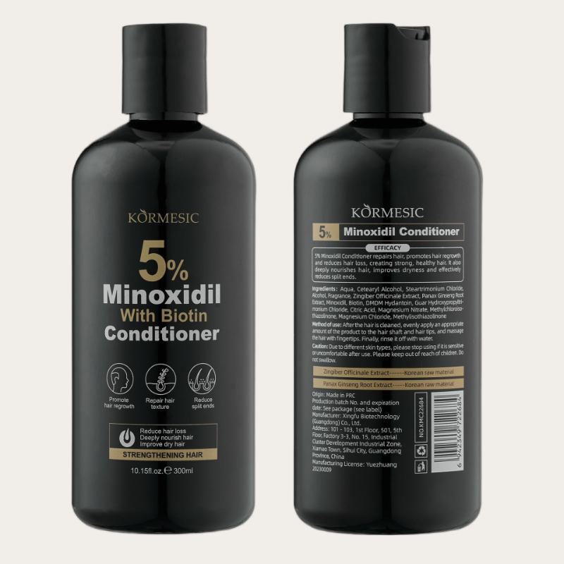 KORMESIC 5% Minoxidil Conditioner with Biotin - Anti Hair Loss & Hair Growth Conditioner